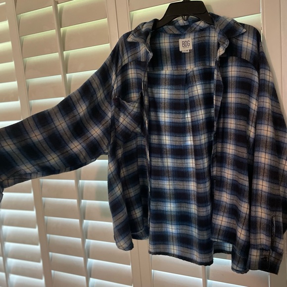 BDG Urban Outfitters blue flannel - Picture 5 of 6